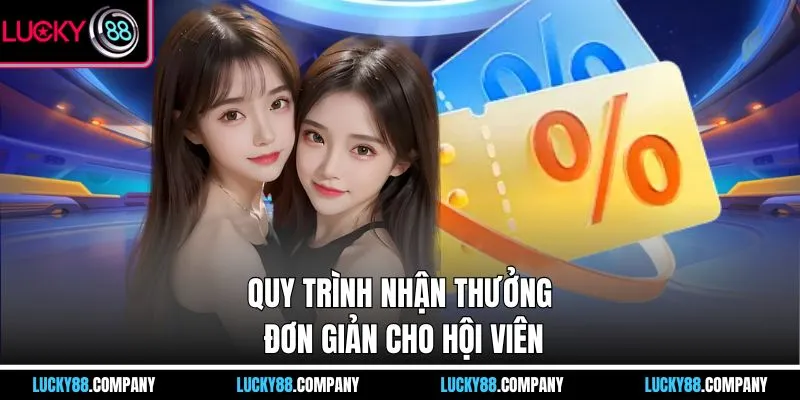Quy trình nhận thưởng đơn giản cho hội viên